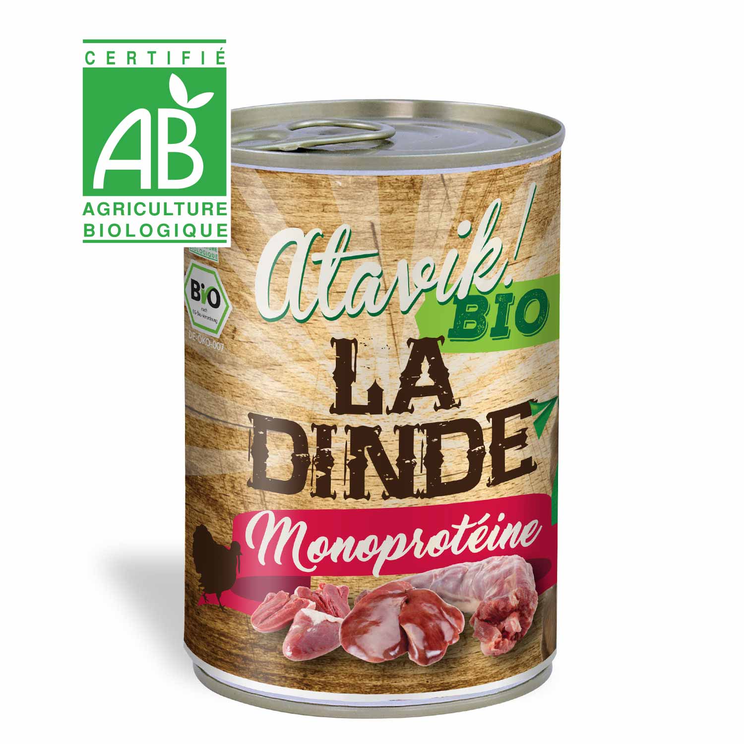 pâtée pour chien BIO dinde sans céréales
